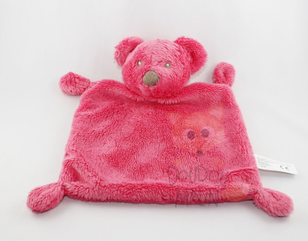 baby comforter pink bear  